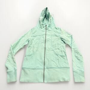 Lululemon Scuba Womens Mint Green Full Zip Hoodie Sweatshirt Size 6